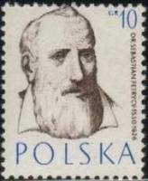 (1957-015) Марка Польша "Себастьян Петрици"   Знаменитые врачи №1 II O