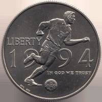 (1994d) Монета США 1994 год 50 центов   Чемпионат мира по футболу Медь-Никель  UNC