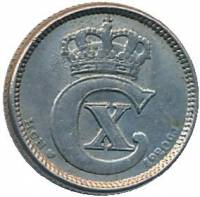 (№1920km818.2a) Монета Дания 1920 год 10 Oslash;re (ГКН сердца)