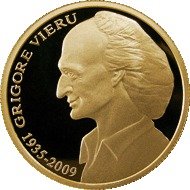 () Монета Молдова 2010 год 100  ""   Биметалл (Платина - Золото)  UNC