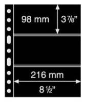 Лист GRANDE 3S на 6 банкнот, двусторонний, черный,. Упаковка (5 шт.) Германия, 305160