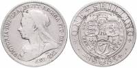 1942 Монета Великобритания 2 шиллинга Королева Виктория  Серебро Ag 925  VF