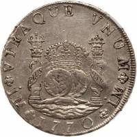 (№1769km64.1) Монета Перу 1769 год 8 Reales