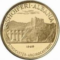() Монета Албания 1968 год 500  ""   Биметалл (Платина - Золото)  AU