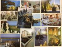 Набор открыток "Петродворец", некомплект 12 из 18 шт., 1989 г.