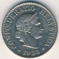 () Монета Швейцария 1932 год 10  ""   Никель  UNC