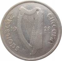 (№1928km6) Монета Ирландия 1928 год 1 Shilling (Shilling) - Saorstaacute;t Eacute;ireann