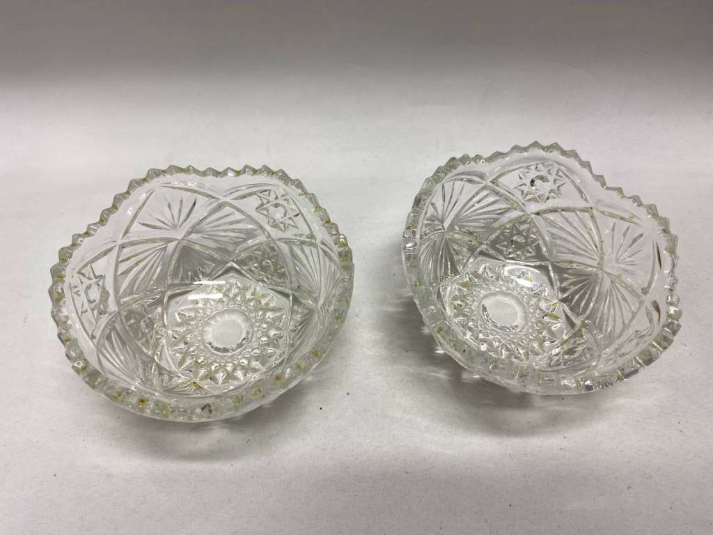 Салатник хрусталь 2 шт СССР