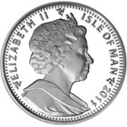 (2011) Монета Остров Мэн 2011 год 1 крона &quot;Свадьба принца Вильяма и Катерины Миддлтон&quot;  Медь-Никель 