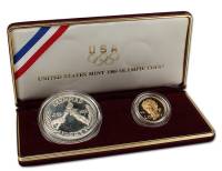 (1988, 2 м. unc, 1 д. + 5 д.) Набор США 1988 год  Олимпийские игры в Сеуле  UNC