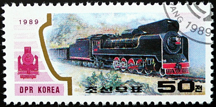 (1989-092) Марка Северная Корея "Локомотив (6)"   Локомотивы III &Theta;