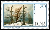 (1967-023) Марка Германия (ГДР) "Лес"    Галерея, Дрезден III O