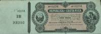 (№1865P-104s) Банкнота Коста-Рика 1865 год "10 Pesos"