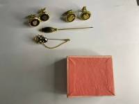 Запонки 2 пары, брошь, шляпная булавка СССР