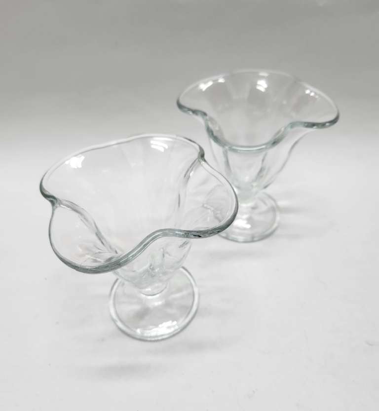 Креманки высокие 2 шт стекло прозрачное