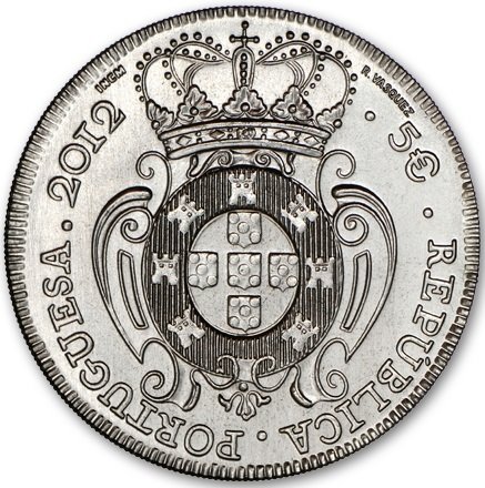 (2012) Монета Португалия 2012 год 5 евро &quot;Жуан V&quot;  Медь-Никель  UNC