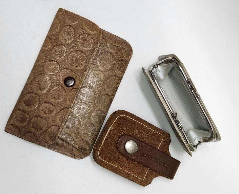 Кошелек СССР Рига косметички Кожаный футляр зажигалки Zippo (5 предметов)