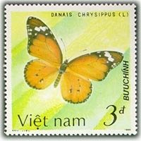 (1987-040a) Марка Вьетнам "Африканский монарх"  Без перфорации  Бабочки III Θ