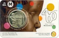 (05) Монета Бельгия 2019 год 2,5 евро "Фонтан Писающий мальчик"  Латунь  Coincard