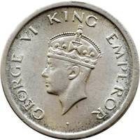 (№1947km559) Монета Индия 1947 год 1 Rupee