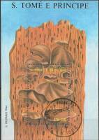 (№1988-178) Блок марок Сан-Томе и Принсипи 1988 год "Различные грибы", Гашеный