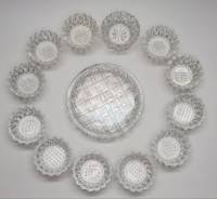 Солонки икорницы розетки хрусталь СССР 13 штук