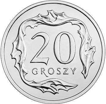 (№2017) Монета Польша 2017 год 20 Groszy