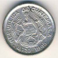 (№1925km238.1) Монета Гватемала 1925 год 5 Centavos