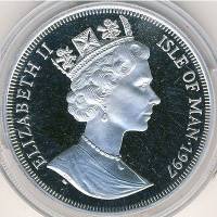 () Монета Остров Мэн 1997 год 1 крона ""   AU