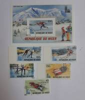 --  Набор марок+блоки Республика Нигер 6 шт.  Гашёные , III Θ