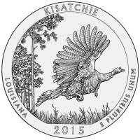 (027d) Монета США 2015 год 25 центов "Кисачи"  Медь-Никель  UNC