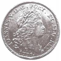 (№1729km146) Монета Бразилия 1729 год 6,400 Reacute;is (Пальто типа оружия 3)