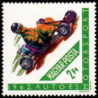 (1962-085) Марка Венгрия "Картиннг"    Мотоспорт III Θ