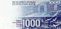 (,) Банкнота Финляндия 1986 год 1 000 марок    UNC