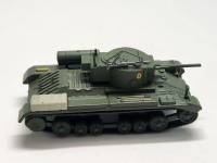 Русские танки модель Валентайн в коробке-блистере (коробка повреждена)  без журнала