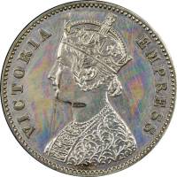 (№1891km486b) Монета Индия 1891 год frac14; Anna (Повторное зажигание)