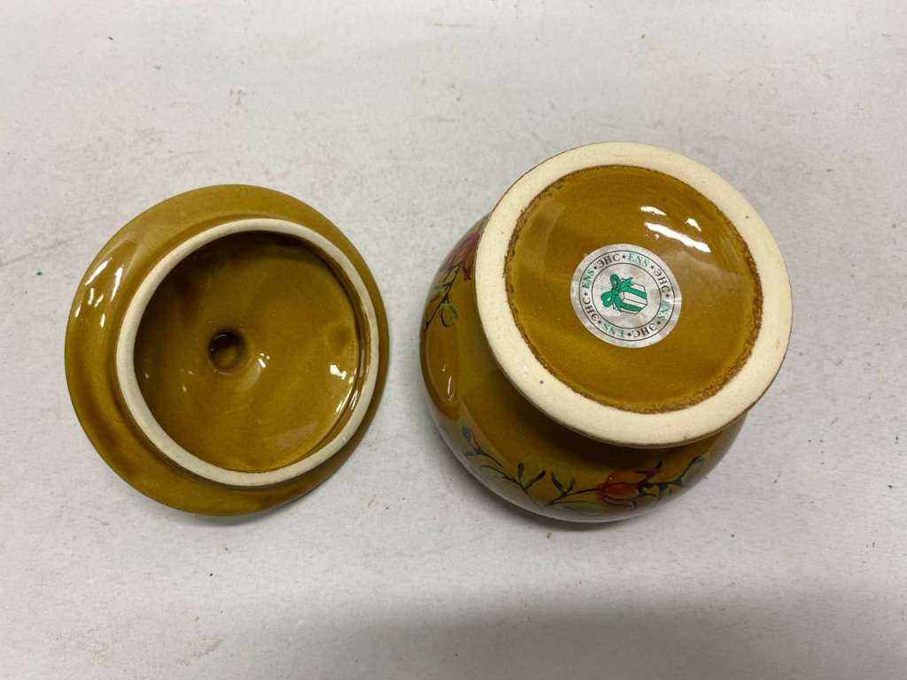 Сахарница обливная керамика