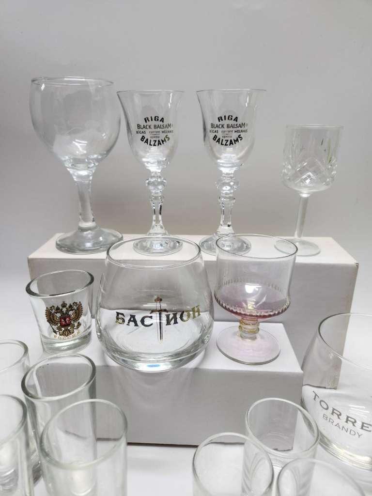 Рюмки Бокал Стопки Стаканы (18 предметов)