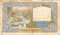 (№1940P-92a.3) Банкнота Франция 1940 год "20 Francs"