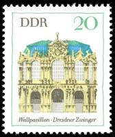 (1969-003) Марка Германия (ГДР) "Павильон, Дрезден"    Архитектура II Θ