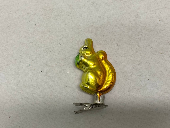 Елочная игрушка белочка, на прищепке СССР