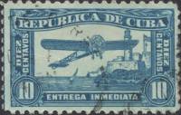 (№57) Марка Куба 1935 год "Самолет", Гашеная