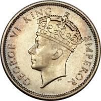 () Монета Южная Родезия 1937 год 2  ""   Биметалл (Серебро - Ниобиум)  UNC