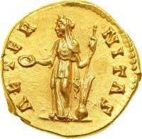 (№ (Без даты) ) Монета Римская империя 1970 год 1 Aureus