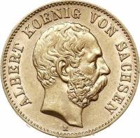 (№1894y184a) Монета Германия (Альберт - Тип III) 1894 год 20 Mark (Альберт - Тип III)
