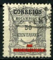 (№1929-265) Марка Мозамбик 1929 год "Доплатные надпечаткой", Гашеная