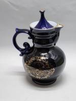Кувшин кобальт позолота высота 25 см