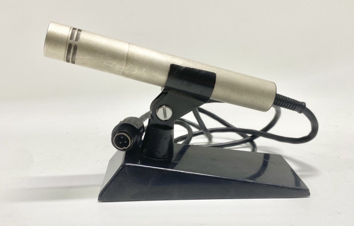 Микрофон металлический на подставке СССР 