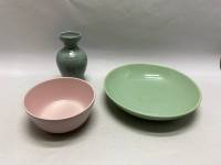 Набор керамики 2 салатника и ваза