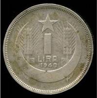 () Монета Турция 1940 год 1  ""   Биметалл (Серебро - Ниобиум)  AU